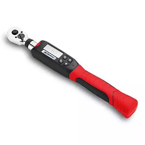 ACDelco ARM601-3 3/8” (3.7 to 37 ft-lbs.) Digital Torque Wrench with Buzzer and LED Flash Notification – ISO 6789 Standards with Certificate of Calibration