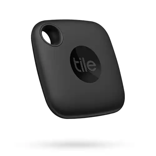 Tile Mate Bluetooth Tracker, Keys Finder and Item Locator for Keys, Bags and More; Up to 250 ft. Range. Water-Resistant.  iOS and Android Compatible.