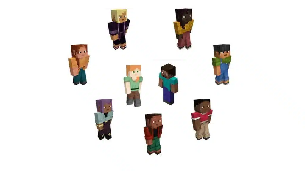 Minecraft characters featured